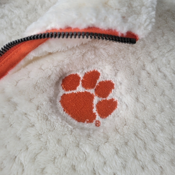 Columbia Women's Cream Clemson Tigers Sherpa full-zip jacket. - Picture 6 of 13